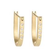 KATE MALLER Diamond Hoop Earrings